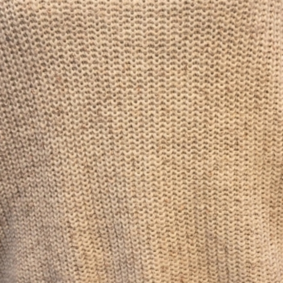 Vernacular Open Back Shaker Knit Sweater Size Medium Wool Blend - Picture 3 of 5